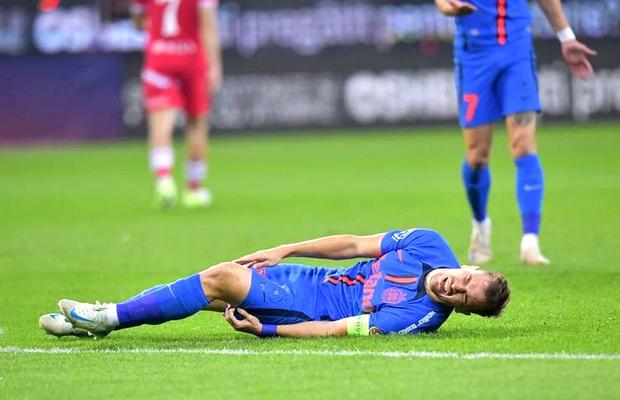 Lovitură pentru FCSB! Olaru a aflat verdictul medicilor, cât lipsește de pe teren: „100% nu joacă”