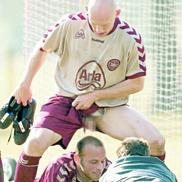 Thomas Gravesen, în timpul unui antrenament la Bucuresti. Foto: Cristi Preda (GSP)