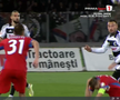 Fază controversată în U Cluj - FCSB » ELIMINAT după două „galbene” în 3 minute