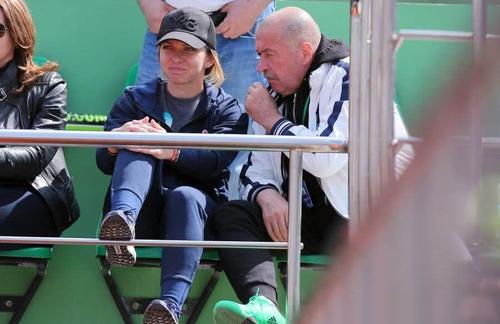 Simona Halep, alături de Corneliu Idu