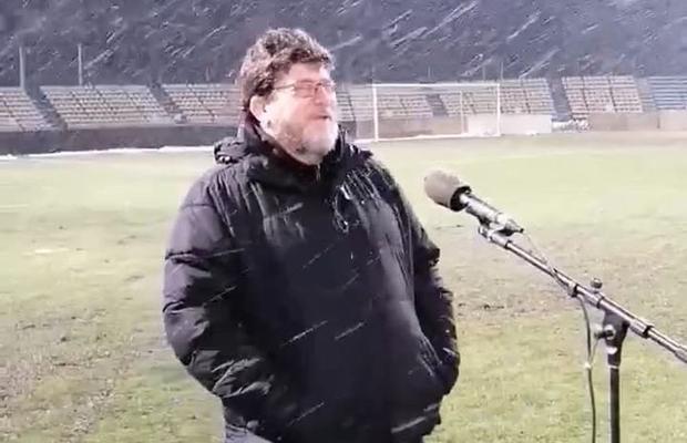VIDEO + FOTO Cristi Pustai și-a spus ofurile în viscol: „Nu acuz, că nu am dovezi, dar văd că e o practică”