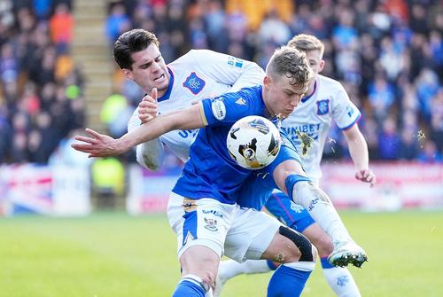 Ianis Hagi, în acțiune în St. Johnstone - Rangers // foto: Imago Images