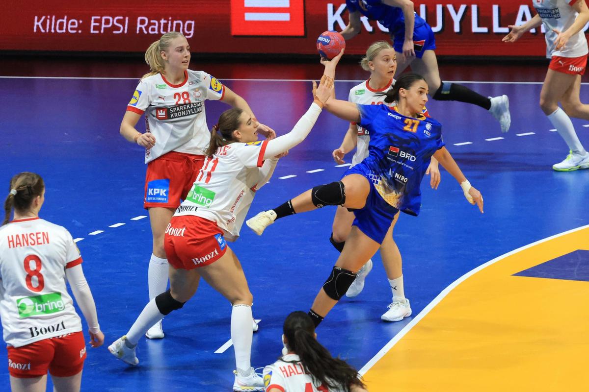 România - Danemarca la CM Handbal 2025