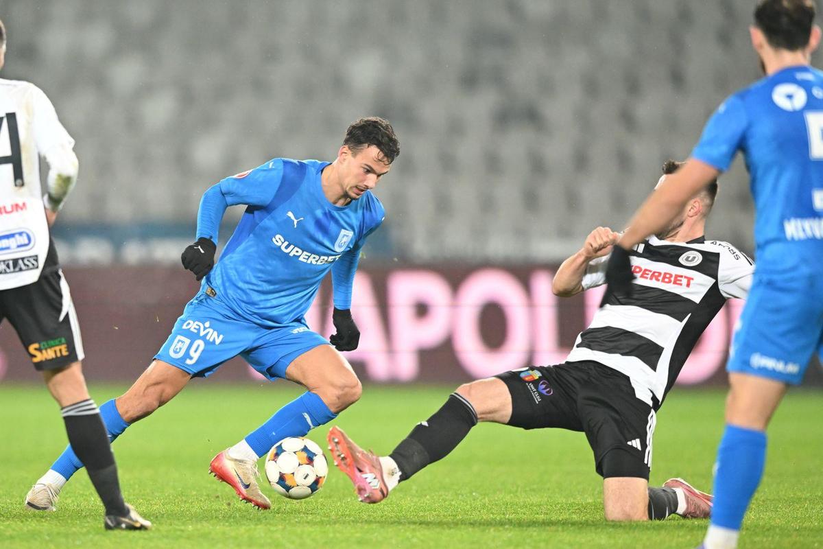 U Cluj - Universitatea Craiova: și-au pus piedică reciproc! Ratări imense în ultimul meci al etapei 18 din Superliga