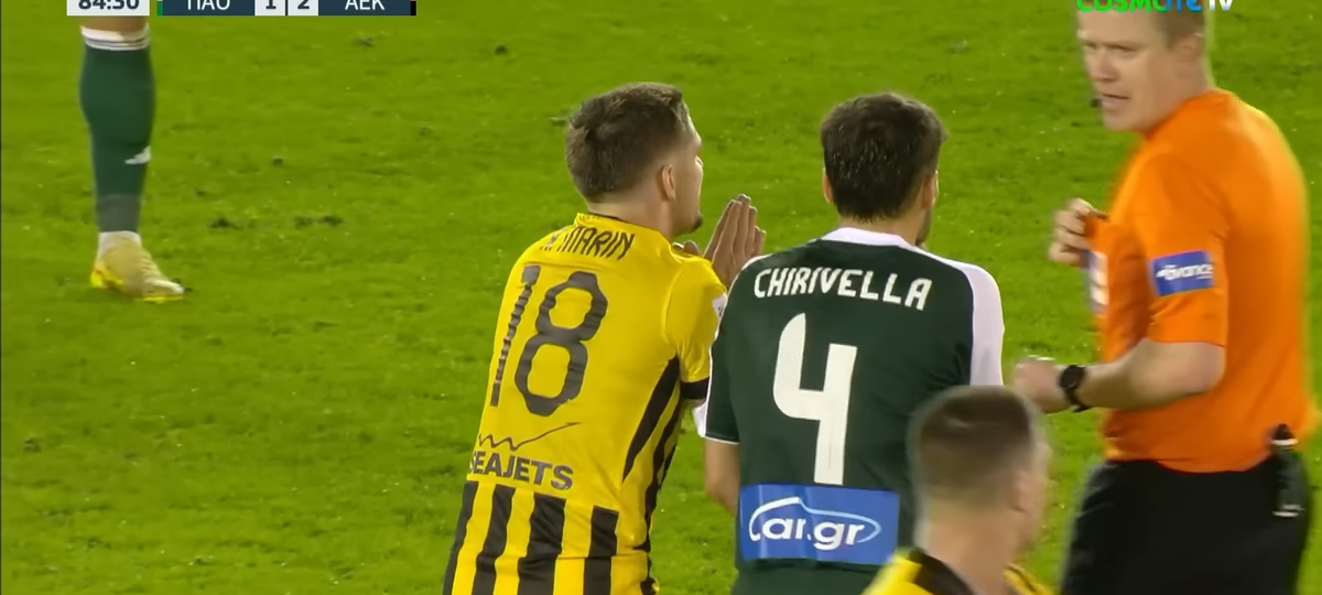 Răzvan Marin a fost eliminat în Panathinaikos - AEK Atena