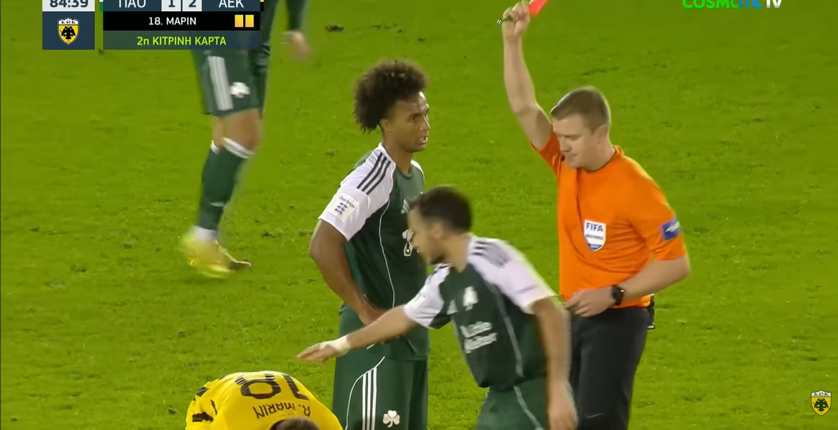 Răzvan Marin, eliminat în derby-ul orașului Atena: „A protestat vehement”