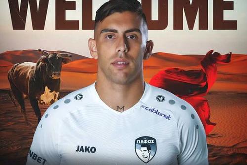 Jefte Betancor a fost prezentat la noua echipă / Sursă foto: Instagram@ Pafos FC Official