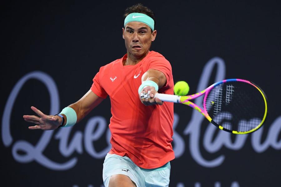 Rafael Nadal în acțiune la Brisbane Foto: Imago Rafael Nadal, lungime de bazin înot fără să iasă la suprafață! » Michael Phelps aprobă: „O, da!”