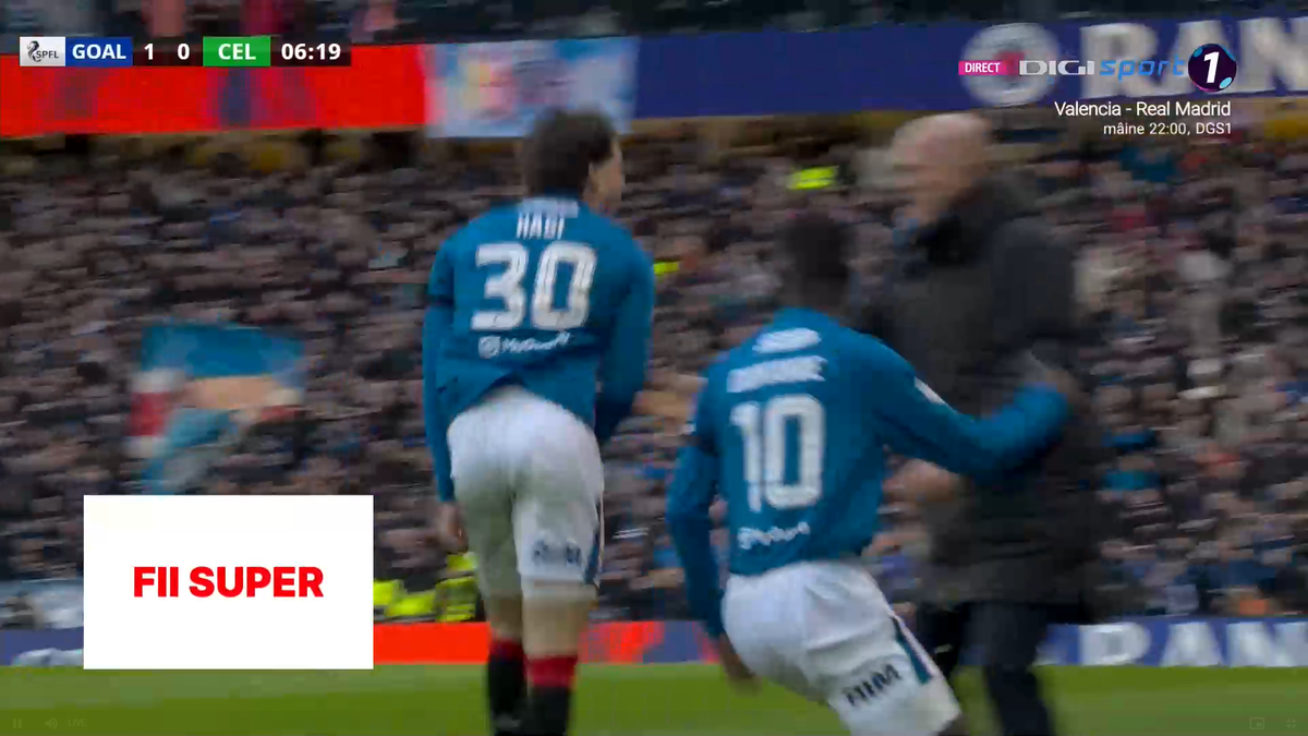 Steven Gerrard, mesaj de 5 cuvinte după golul lui Ianis Hagi în derby-ul cu Celtic » Legenda lui Liverpool a distribuit postarea românului