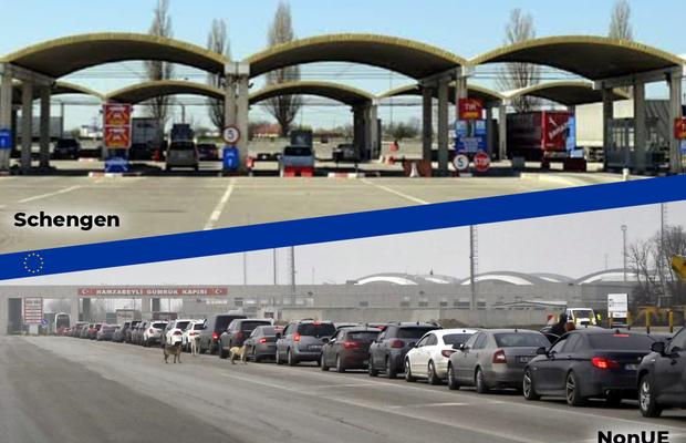 Schengen vs Non-UE » Românii au spus „adio” cozilor în trafic la vama cu bulgarii, dar se reîntâlnesc cu corvoada când dau de Turcia