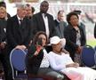 Nathalie, soția lui Ekeng, e sfâșiată de durere la ceremonia organizată de Dinamo / FOTO: Gazeta Sporturilor