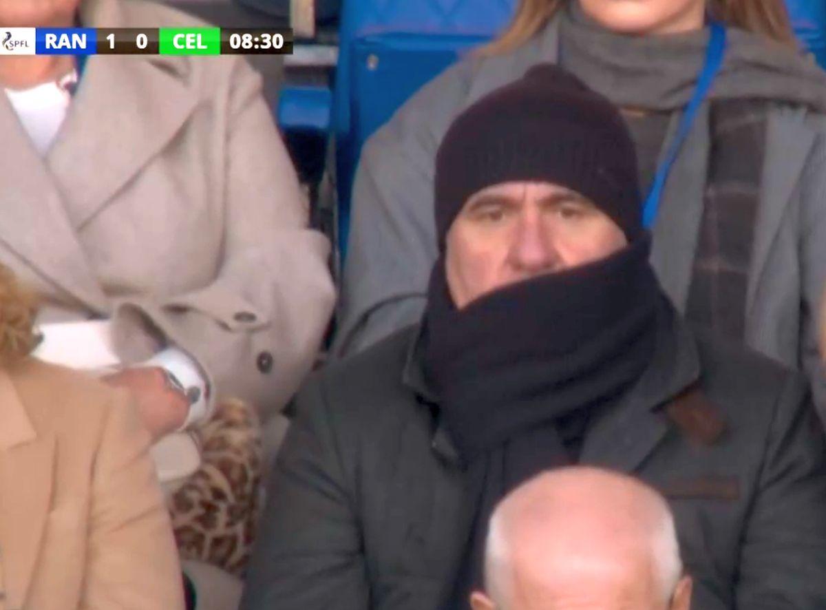 Toate camerele pe „Rege” » Gică Hagi, pe Ibrox pentru a-și urmări fiul în derby