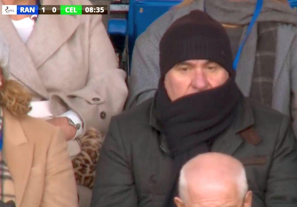 Toate camerele pe „Rege” » Gică Hagi, pe Ibrox pentru a-și urmări fiul în derby