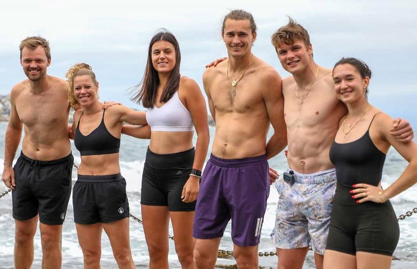 Echipa Germaniei la United Cup, Kevin Krawietz, Laura Siegemund, Mina Hodzic, Alexander Zverev, Patrick Zahraj și Eva Lys Foto: United Cup