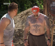 Cătălin Moroșanu, 39 de ani, a izbucnit la Survivor All Stars înaintea Jocului pentru Recompensă de joi. Și-a înjurat chiar cel mai bun prieten dintre colegii de la Faimoși, pe cântărețul Jador, 28 de ani. Foto: captură Voyo