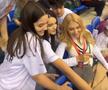 Andreea Bălan și Victor Cornea la meciul de Cupa David România - Bulgaria
