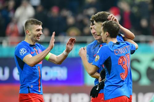 Imagini de bucurie la golul marcat de Miculescu în FCSB - CFR Cluj  / Foto: Cristi Preda GSP