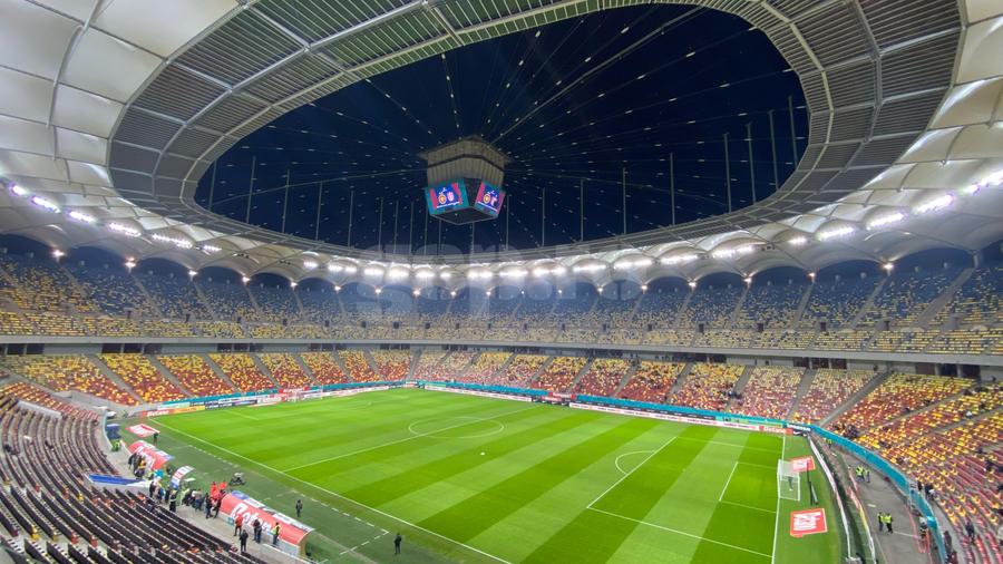Imagini de la stadion înainte de FCSB - CFR Cluj / Foto: GSP Incredibil: cum arată loja de la „Arena Națională” unde au stat invitații de marcă de la Manchester United » Pierderile de la cel mai mare stadion al țării au trecut deja de 20 de milioane de euro