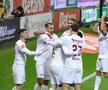 Imagini de bucurie la golul marcat de Louis Munteanu în FCSB - CFR Cluj / Foto: Ionuț Iordache GSP