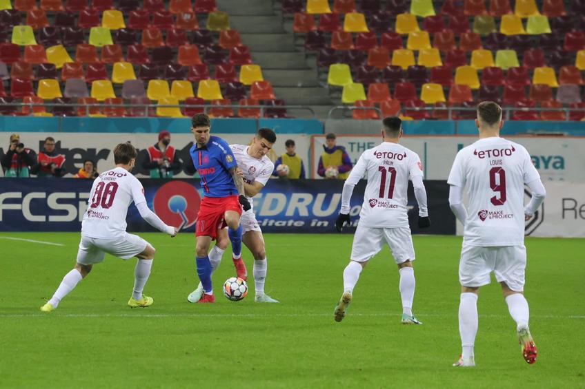 Djokovic, Miculescu, Păun și Louis Munteanu în FCSB - CFR Cluj/ foto Ionuț Iordache (GSP)
