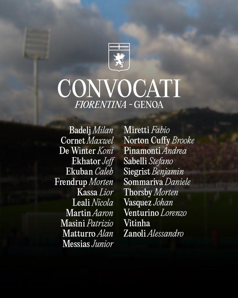 Vieira a anunțat lotul lui Genoa pentru meciul cu Fiorentina! Ce se întâmplă cu Balotelli și Siegrist