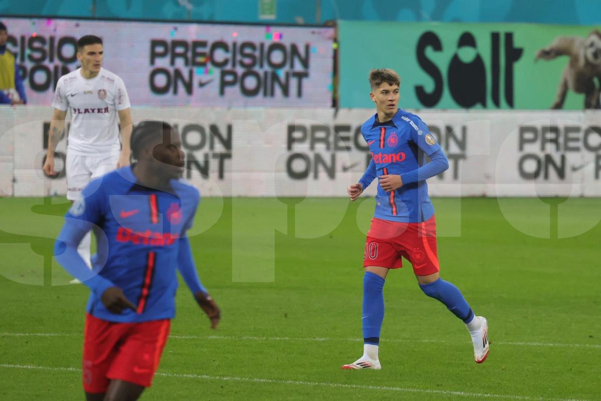 Alexandru Stoian, în primul meci la FCSB