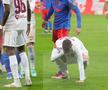 Louis Munteanu accidentat de Chiricheș în FCSB - CFR Cluj/ foto Ionuț Iordache (GSP)