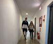Andreea Bălan și Victor Cornea la meciul de Cupa David România - Bulgaria