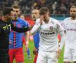 Louis Munteanu accidentat de Chiricheș în FCSB - CFR Cluj/ foto Ionuț Iordache (GSP)