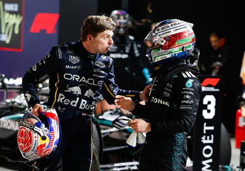 George Russell îl provoacă pe Max Verstappen înainte de noul sezon // FOTO: Imago Images