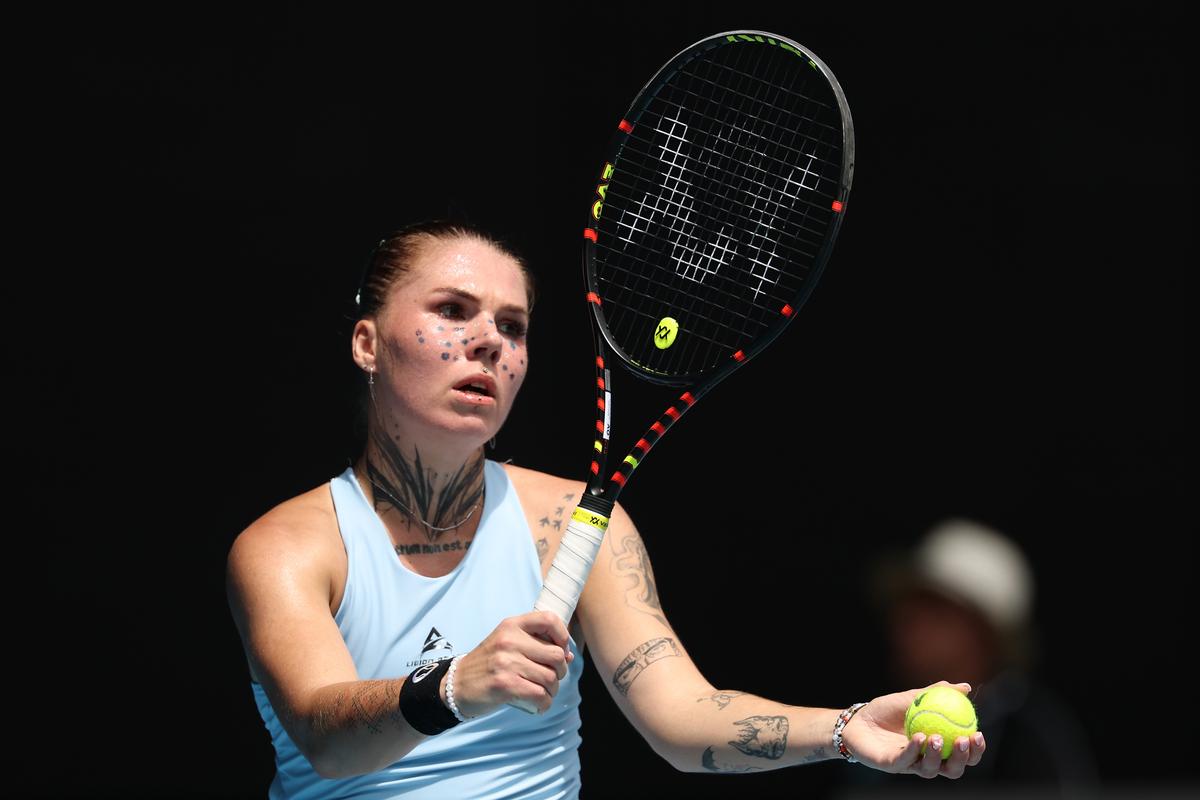 Oleksandra Oliynykova, jucătoarea de tenis cu tatuaje faciale
