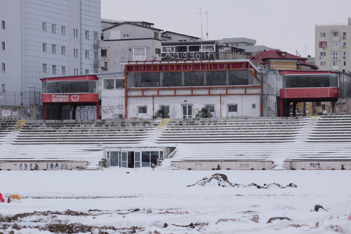 Se lucrează într-un ritm uluitor la Stadionul Dinamo: arena din Ștefan cel Mare este deja 50% demolată » GSP a intrat pe șantier