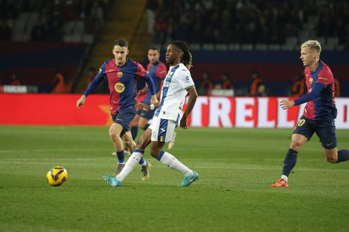 Yvan Neyou, în Leganes - Barcelona / Foto: Imago Images