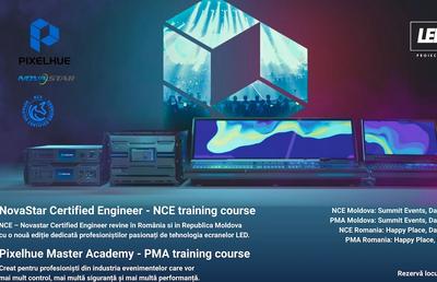 Dezvoltă-ți Expertiza în Tehnologia LED la Cursurile NovaStar Certified Engineer (NCE) și Pixelhue Master Academy (PMA) în România și Republica Moldova.
