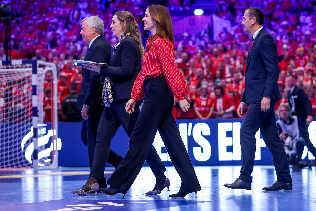 Regina Mary a Danemarcei, apariție lăudată la finala Campionatului European de handbal masculin