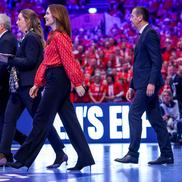 Regina Mary a Danemarcei a înmânat trofeul la Europeanul de handbal masculin