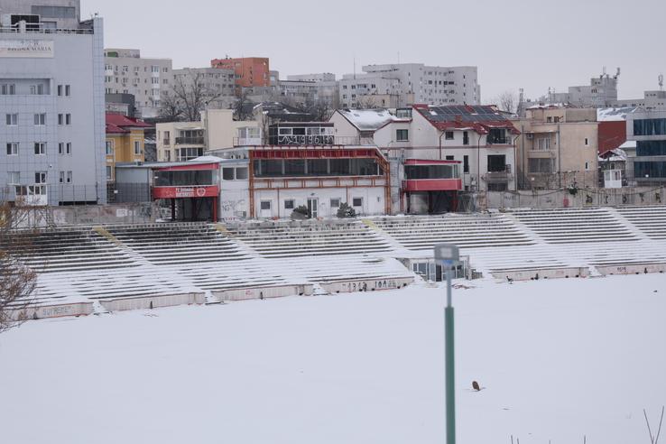 Cum arată Stadionul Dinamo, la o săptămână și jumătate de la începutul demolării // foto: Andrei Furnigă (GSP)