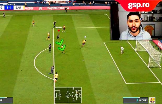 Ovidiu Pătrașcu, tutoriale FIFA20 pe GSP » Episodul 2: cea mai eficientă schemă! Cum să driblezi orice adversar