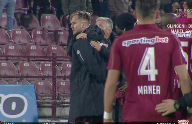 CFR - ASTRA 2-1 // FOTO Dan Petrescu, reacție ostilă din partea lui Djokovic! Ce s-a întâmplat după fluierul final