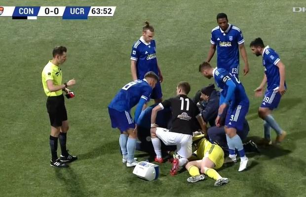 FOTO Accidentare HORROR în Concordia Chiajna - FC U Craiova! Ce a pățit Robert Popa