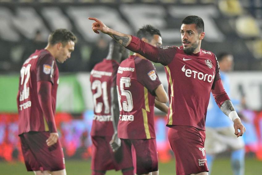 FC Voluntari - CFR Cluj 0-1. Andrei Burcă, marcatorul unicului gol, a vorbit la final și despre situația dramatică din Ucraina.