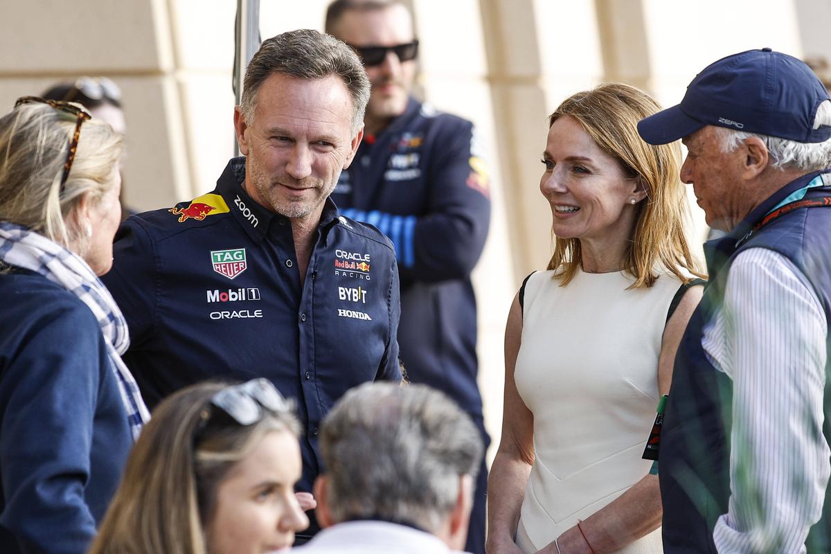 Geri Halliwell alături de Christian Horner în Bahrain, deși mesajele cu conotații sexuale ale soțului său către o altă femeie au făcut înconjurul padocului în acest final de săptămână