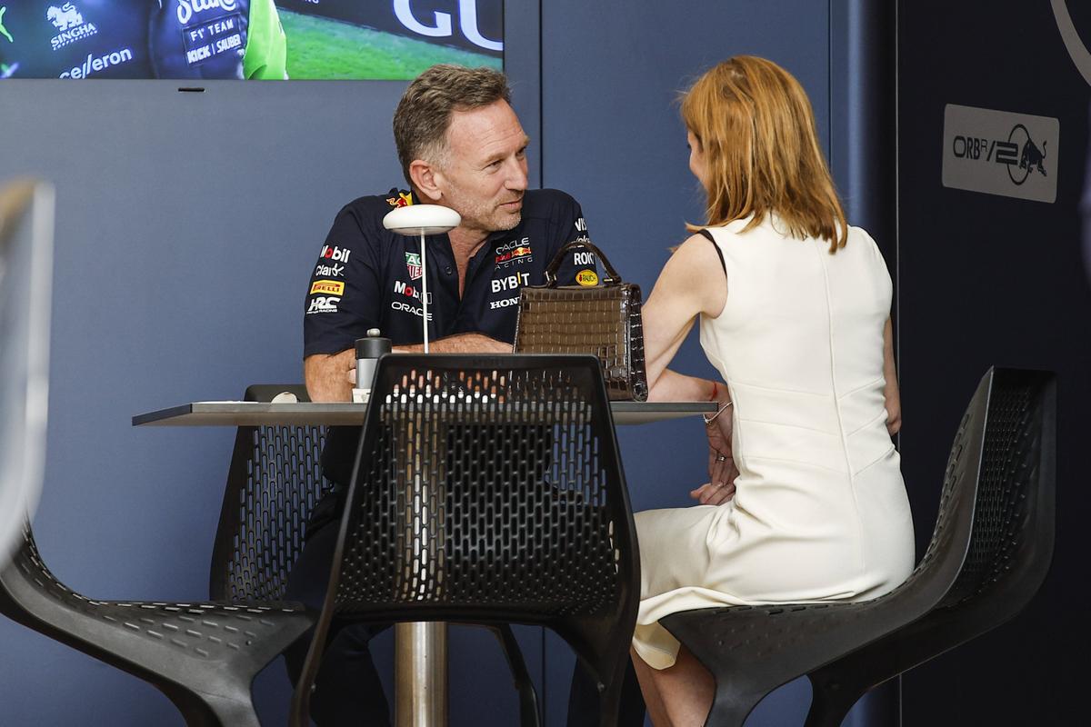 Geri Halliwell alături de Christian Horner în Bahrain, deși mesajele cu conotații sexuale ale soțului său către o altă femeie au făcut înconjurul padocului în acest final de săptămână
