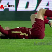 fază controversată în Farul - CFR Cluj, foto: captură de ecran Digi Sport