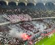 Scenografia suporterilor de la Rapid în meciul cu FCSB/ Foto: GSP