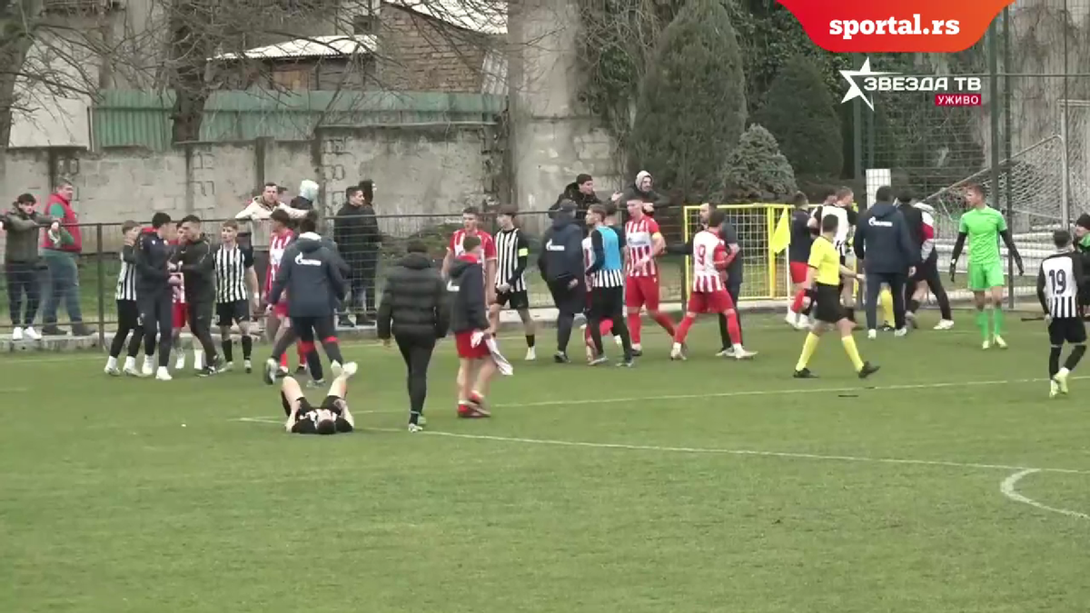 Bătaie între echipele de tineret ale celor de la Steaua Roșie și Partizan