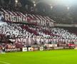 Scenografia suporterilor de la Rapid în meciul cu FCSB/ Foto: GSP