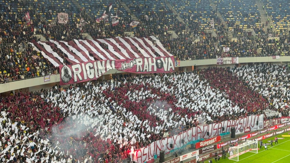 Atmosferă de derby și scene regretabile la Rapid - FCSB: ce s-a întâmplat în timpul momentului de reculegere dedicat lui Luca Manolache