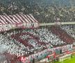 Scenografia suporterilor de la Rapid în meciul cu FCSB/ Foto: GSP