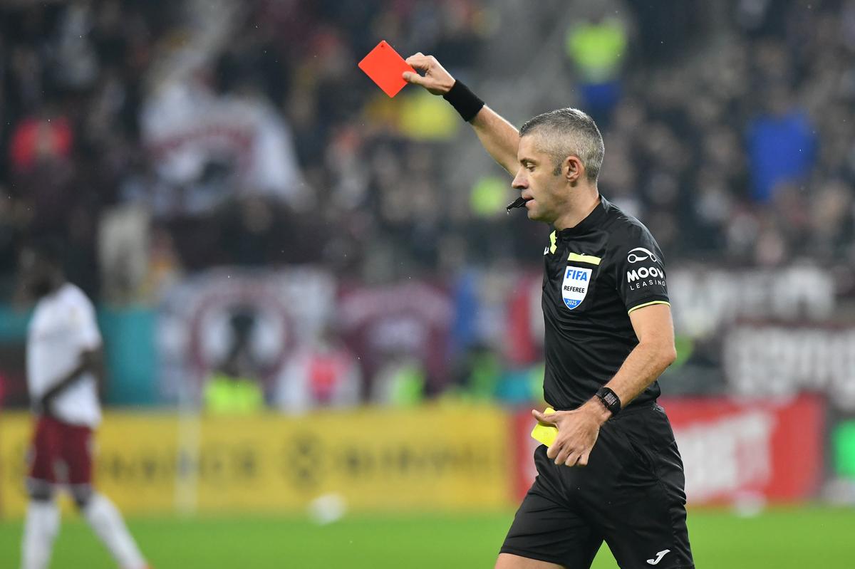 Joyskim Dawa, eliminat în Rapid - FCSB, foto: Cristi Preda